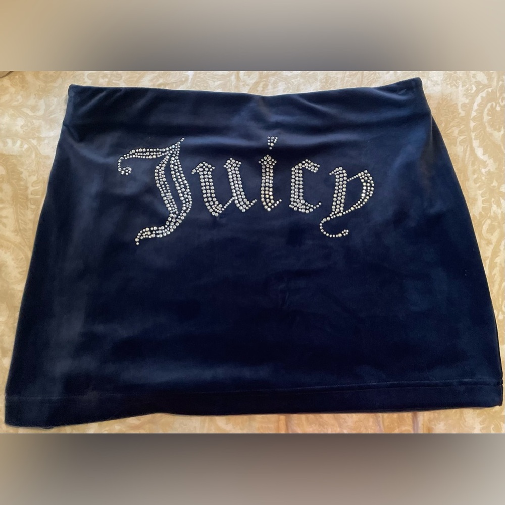 BIG BLING VELOUR MICRO MINI SKIRT